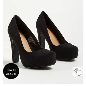 Torrid Black Heels Size 11